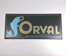 Orval Trappiste Trappist Tin Sign 1971 Vintage Defunct Belgium Brewery Beer 13