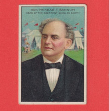P.T. Barnum 1911 T68 Royal Bengals Little Cigars Men History Tobacco Card  VG/EX picture