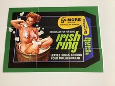 2019 LOST WACKY PACKAGES PIN UP GIRLS PUZZLE CARDS, IRISH RING NM RARE picture