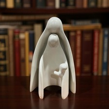 Two Piece Natural Kisii Soapstone Nativity - Holy Family picture