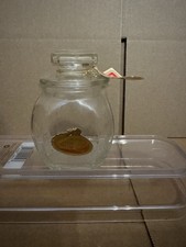 Vintage Delagar Perfumed Bubble Pearls Glass Jar with Lid & Original Tags picture