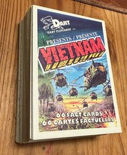 “Vietnam Fact Cards” 1988 Dart Complete Base Set (1-66) Military History Nrmt picture