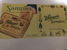Lot 2 Whitman sampler chocolate advertising booklet Catalog 1912 2012 history  picture