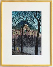 Framed, Guaranteed Authenticity, Kasamatsu Shinami (1898-1991) Woodblock Print, picture