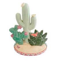 vtg Midwest Importers Southwest cactus cast iron door stop picture