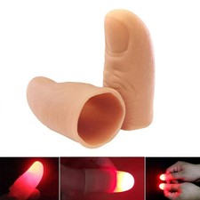 2PCS Fake Thumb Tips Magic Trick Light Up Fingers Prank Prop picture