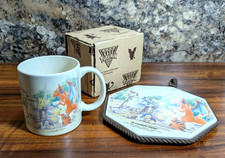 HTF 2001 Pokemon Center New York Cooking Club Mug with Matching Trivet picture