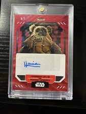 Topps 2023 Finest Star Wars Auto Harrison Davis FA-HD 5/5 *OMEGA* Red Refactor. picture