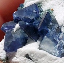 ULTRA GEM BLUE & WHITE BENITOITE JOAQUINITE NEPTUNITE SAN BENITO COUNTY, CA, USA picture