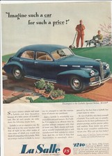 Imagine Such a Car for Such a Price La Salle Version 8 Newsweek 1940 Mag Ad picture