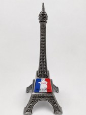 Eiffel Tower Paris France Metal Souvenir Statue Made in France 6” Original Tag picture
