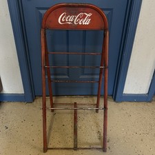 Vintage 1940`s Coca-Cola Steel Display Rack With Top Sign picture