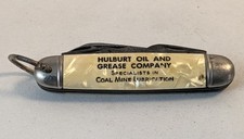 Vintage Imperial Knife Company Advertising Pocket Knife Hulburt Oil & Grease Co. picture