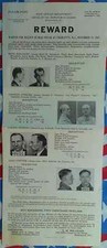 ONE OF THE RAREST MAFIA FBI WANTED POSTERS, AL CAPONE/ROGER TOUHY, FEW EXIST picture