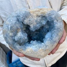 11.3LB  Celestite Cluster Blue Geode Crystal Rock Yoga Meditation Reiki Decor picture