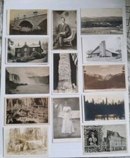 Vintage Real Photo Postcard Lot 3 Oklahoma Mt Rainier Maine more picture
