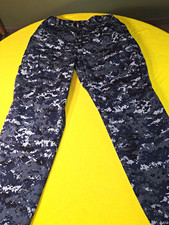 US Navy NWU Type I Blue Digital Camo cargo pants trousers Medium-Short 29x29.5 picture