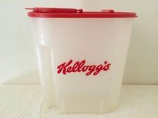 VTG 1996 Kelloggs Cereal Storage Container Fresh Keeper Plastic Red Lid picture