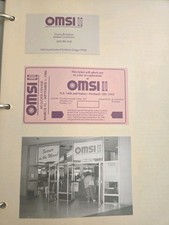 Vtg 1986 OMSI Museum Exhibit Master Archive Binder & Slides - Early Computer... picture