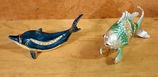 Lot Of 2 Bejeweled Hinged Trinket Boxes - Sea Life picture