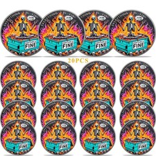 20pcs Novelty Dumpster Fire Skeleton Challenge Coin Office Decor Thank You Gifts picture