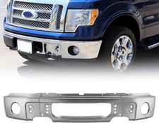 3PCS Front Bumper Face Bar Chrome Steel Silvery Compatible with 2009-2014 Ford F picture