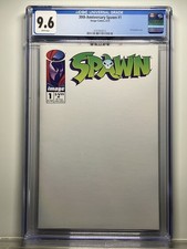 🔑SPAWN #1 (2022) IMAGE COMICS- BLANK 30TH ANNIVERSARY DIRECTORS CUT CGC 9.6 picture