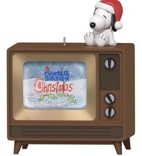 SOLD OUT 2026 Hallmark PEANUTS SNOOPY TV Ornament VIDEO LIGHT SOUND +POWER CORD picture