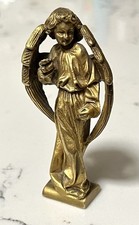 MMA Brass Angel Figurine Metropolitan Museum Of Art 3 1/8” picture