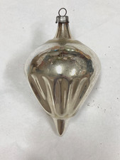 Large Gorgeous Silver Christmas Ornament, Fluted Parachute picture