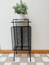 Vintage MCM Richard Galef Style Metal Mesh Telephone/Magazine Stand RETRO READ picture