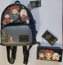 🔥NWT Loungefly Disney Hocus Pocus Chibi Backpack And Matching Wallet picture