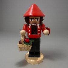 Steinbach Cherry Plum Picker Chubby Size Nutcracker Handmade Germany Rare picture