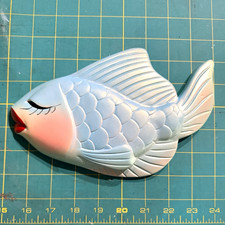 MINT Vintage 1960s Miller Studio Chalkware Fish Wall Plaque Mold 155 - Flawless picture