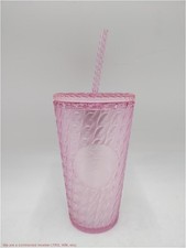 Starbucks 2024 Matte Light Pink Chain Link Soft Touch Grande Tumbler Cup 16 oz picture