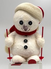 Vintage DEPT. 56 Billy Buttons Christmas Snowman on Skis Skiing - 7 Inch picture