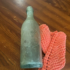 The York Bottling House Embossed Clear Soda Bottle York PA picture