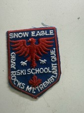 Vintage SNOW EAGLE SKI SCHOOL Patch / GRAY ROCKS Mt. Tremblant QUEBEC picture