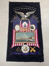 Very Rare 1908 US Navy Great White Fleet Japanese Souvenir Banner picture