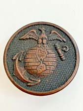 WWI USMC Left Collar Disc ~ EGA Disk  picture