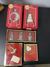 Vintage Lenox Christmas Ornaments Lot – 2013 & 2014 Annual + More – 6 Pieces picture