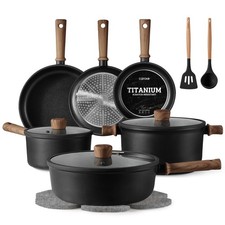 Nonstick Pots And Pans, Induction Titanium Cookware Set 16pcs Kitchen Cooking picture