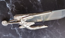 PACKARD HOOD ORNAMENT 1938 1939 1940 1941 1942 GODDESS OF SPEED W/3 GLASS WINGS picture