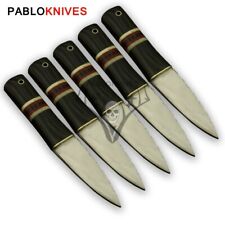 Lot of 5 Pcs Handcrafted Stainless Steel Hunting Serrated Edge Scottish Dirk  picture