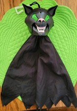 VINTAGE GEMMY WEREWOLF CAT HEAD HANG-UP HALLOWEEN ANIMATION LIGHT SOUND picture