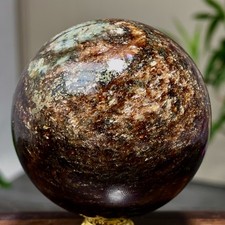 246G Natural Gorgeous Labrador Quartz Ball Specimen for Healing picture