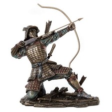 Top Collection Japanese Samurai Archer Statue - Yayoi Bushido Solider Sculptu... picture