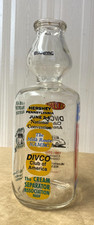 A Vintage Quart Milk Bottle - Divco, Milk Route, Cream Separator 1991 picture