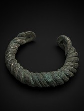 Ancient Bronze Age Bangle Twisted Design 1200-700BCE Small picture
