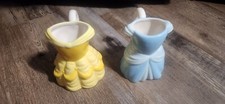 Rare Disney Galerie Belle & Cinderella Dress Form Mugs picture